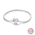 925 Sterling Silver Heart Charm Bracelet with AAA Zircon – Trendy and Elegant Jewelry for Women, Perfect for Parties & Special Occasions