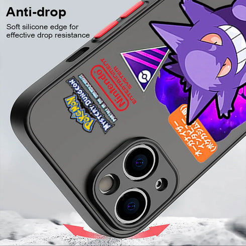 Pokemon Gengar Soft Case for iPhone 15 to SE - Phone Coque Cover