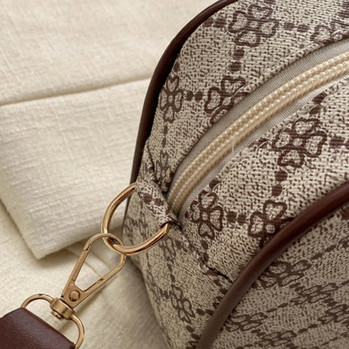 Vintage Plaid PU Leather Tote Bag for Women – Fashion Shoulder & Crossbody Handbag