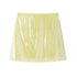 Women's Shiny Yellow Sequin Mini Skirt - High Street Y2K A-Line Summer Skirt for Bold and Sexy Streetwear (2025 Edition)