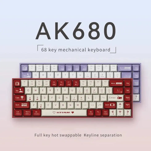 AJAZZ AK680 Mechanical Keyboard-Wired Hot Swap