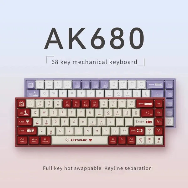 AJAZZ AK680 Mechanical Keyboard-Wired Hot Swap