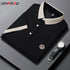 Men’s Casual Knit Polo Shirt – Anti-Wrinkle Polyester, Short Sleeve, Embroidered Detail