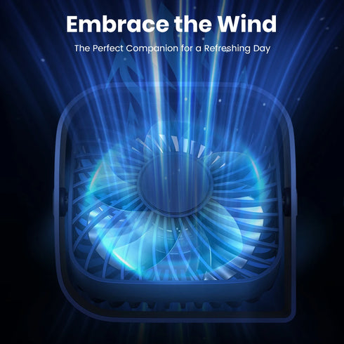 TOPK Mini 360°Rotatable-Portable Cooling Fan