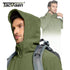 Men’s Hooded Thermal Fleece Jacket – Windproof Full-Zip Outdoor Coat with Multi-Pocket Design for Hiking, Camping & Work