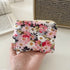 Mini Small Zipper Coin Purse Women Cute Floral Clutch Purse Lipstick Bag Key Wallet Lady Cotton Travel Makeup Storage Bag Pouch