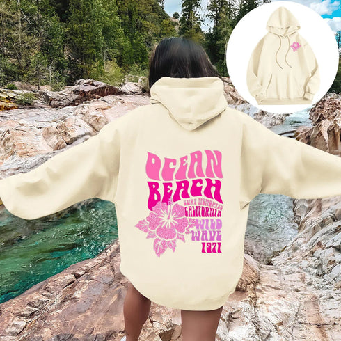 Fleece-Lined Long Sleeve Sweatshirt for Fall and Winter Streetwear, Casual Loose Fit Pullover for Layering and Everyday Comfort