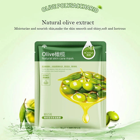 30pcs Natural Plant Extract Facial Sheet Mask Set – Moisturizing, Oil Control, Anti-Aging Skin Care Treatment