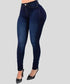 Women's High-Waisted Skinny Jeans – Cotton Stretch Denim Pencil Pants