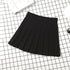 Women's Korean-Style High Waist Pleated Mini Skirt - Slim Fit A-Line Preppy Skirt for All Seasons