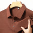 Men’s Casual Knit Polo Shirt – Short Sleeve, Anti-Wrinkle Polyester, Printed Design