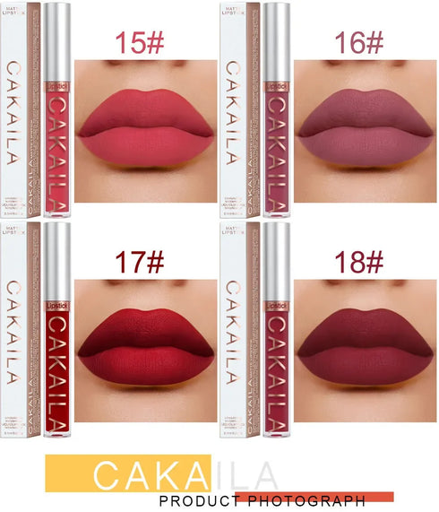CNDK Velvet Matte Liquid Lip Tint – Long-Lasting, Waterproof & Hydrating Lip Color with Silky Smooth Texture – Light Red Lip Gloss for Bold, Flawless Lips