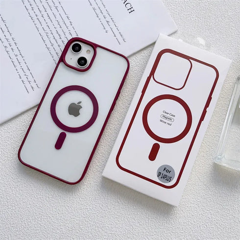 IPhone Original Clear Magsafe Phone Case-Wireless Charging Cover For iPhone