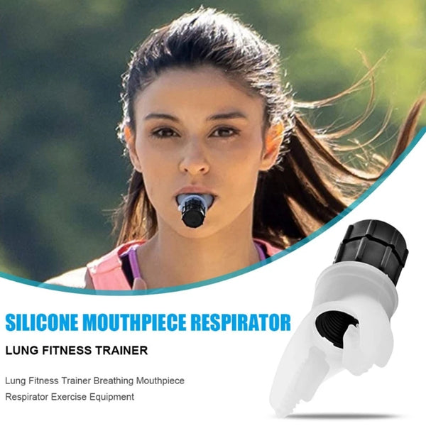 Breathing Trainer Exercise Lung Face Mouthpiece Respirator Fitness Healthy Care