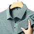 Men’s Casual Knit Polo Shirt – Short Sleeve, Anti-Wrinkle Polyester, Printed Design