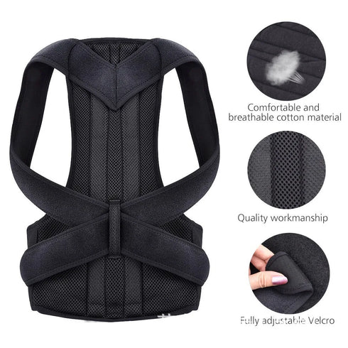 Adjustable Back Shoulder Posture Corrector Belt- Body Upper and Lower Back Pain Relief