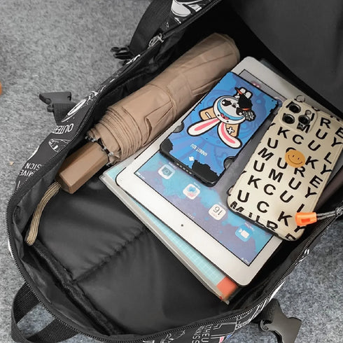 Customizable Waterproof Campus Backpack - Classic Neutral Training and Mountaineering Bag