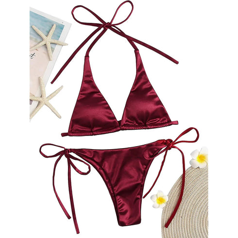 Push-Up Bandage Bikini Set - Women's Beachwear