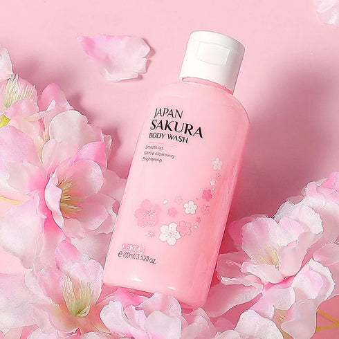 100ml LAIKOU Japan Sakura Shower Gel: Moisturizing, Whitening, Elegant Fragrance - Skin Care