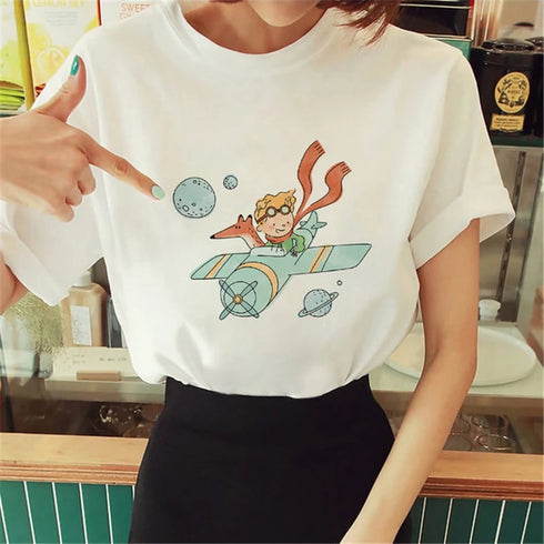 Women's Graphic Print T Shirt-Short Sleeve O Neck Shirts