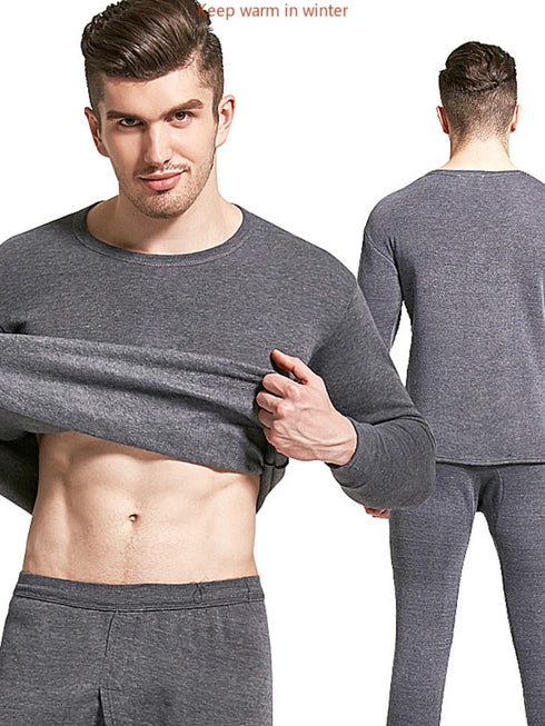 Men's Winter Thermal Underwear Set - Warm Long Johns Top & Pants