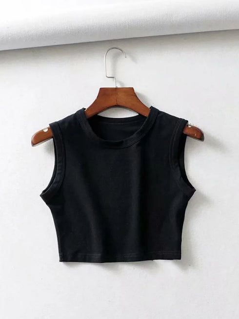 2024 vintage women crop tops-Summer Streetwear tank top