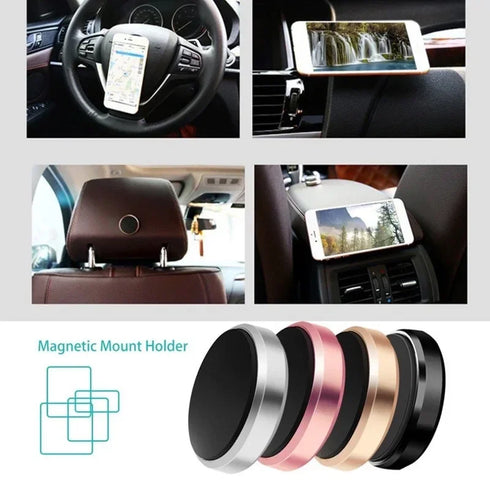 Universal Magnetic Phone Holder for Cars - Dashboard & Wall Mount for iPhone and Android