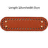 5x18cm/12x25cm PU Bag Bottom with 4 Rivets Oval Bag Bottom Wear-resistant Strong Durable Bag Bottom for Crochet Knitting Handbag