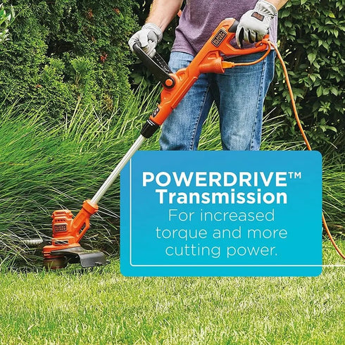 Electric String Trimmer with Auto Feed - Lightweight Design, Adjustable Handle and Height, Easy Weeding