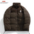 Unisex Corduroy Embroidered Winter Parka – Thick Down Cotton Jacket for Casual Streetwear