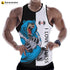Sleeveless Printed Tshirt for Men-Animal Printed Fitness Tank Tops
