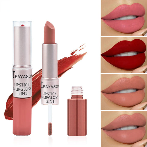 Matte Pink Velvet Lipstick – Moisturizing, Long-Lasting, 3-Year Shelf Life