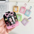 1PC Cartoon Bow Acrylic Hard Card Holder Kawaii Frame 1 inch Photo Card Holder Keychain Card Protctive Case