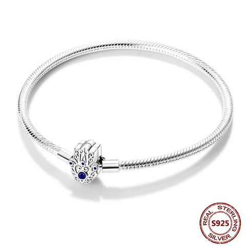 925 Sterling Silver Heart Charm Bracelet with AAA Zircon – Trendy and Elegant Jewelry for Women, Perfect for Parties & Special Occasions