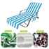 Fashion Beach Chair Towel Cover Towel Chair Cover Sunbathing Patio Chaise Pool