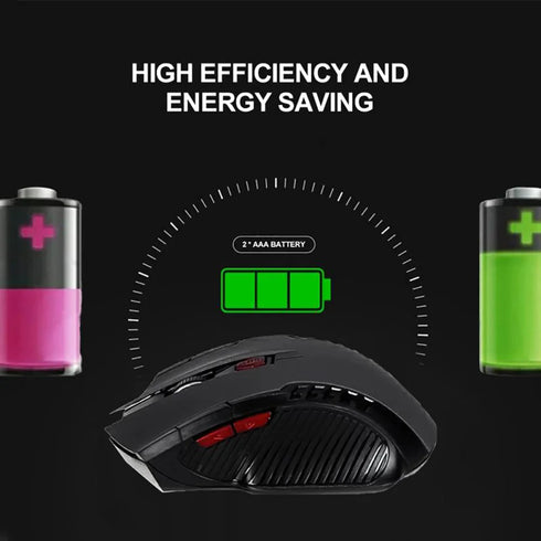 2.4GHz Wireless Mouse-2000DPI 6 Optical Gaming Mouse