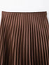 Women's High-Waist Pleated Satin Maxi Skirt - Elegant Long Skirt for Spring/Summer 2025