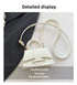 Women’s PU Leather Chain Shoulder Bag – Ribbon Buckle Square Crossbody Handbag for Parties