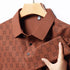 Men’s Casual Printed Polo Shirt – Lightweight, Anti-Wrinkle Polyester for Summer Wear
