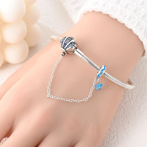 925 Sterling Silver Heart Charm Bracelet with AAA Zircon – Trendy and Elegant Jewelry for Women, Perfect for Parties & Special Occasions