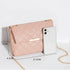 Women's Luxury Diamond Lattice Shoulder Bag – Embroidered PU Leather Crossbody Purse
