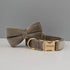Luxury Personalized Dog Collar - Harness & Leash Set with Custom Logo & Detachable Bow Tie