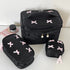 Bowknot Cosmetic Bag Large Capacity Travel Makeup Toiletry Pouch Pencil Case