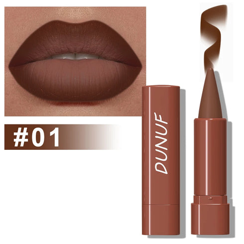 DUNUF Long-Lasting Matte Lipstick – Highly Pigmented, Lightweight & Smooth Application