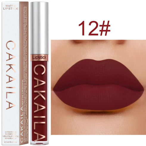 CNDK Velvet Matte Liquid Lip Tint – Long-Lasting, Waterproof & Hydrating Lip Color with Silky Smooth Texture – Light Red Lip Gloss for Bold, Flawless Lips
