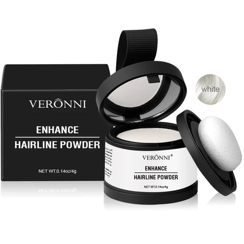 Instant Black Root Touch-Up and Natural Hairline Shadow Filler – Waterproof, Long-Lasting, Easy-to-Apply Powder Formula for Hair Coverage and Density Enhancement – 1 Full-Size Unit