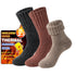 3 Pairs Merino Wool Winter Socks for Men & Women - Cashmere Blend Thick Knit Boot Socks, Warm & Cold-Resistant, Unisex Stockings