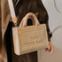 Female Square Tote Crossbody Bag Aesthetic Velour Elegant Letter Print Ladies Shoulder Bags Top Handle Women's Charisma Handbags