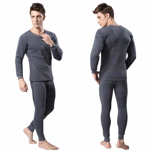 Men's Winter Thermal Underwear Set - Warm Long Johns Top & Pants