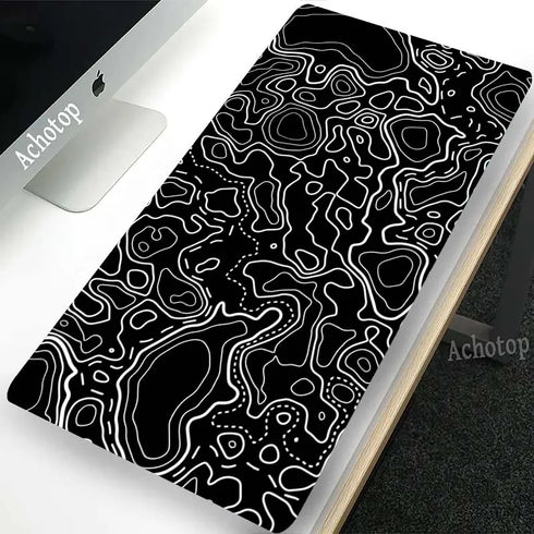 Black And White Gaming Mouse Pad-Desk Mat-Laptop Accessories